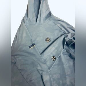 Scotty Cameron Circle T Performance Agave Pullover Hoodie Blue Camo Size L Golf